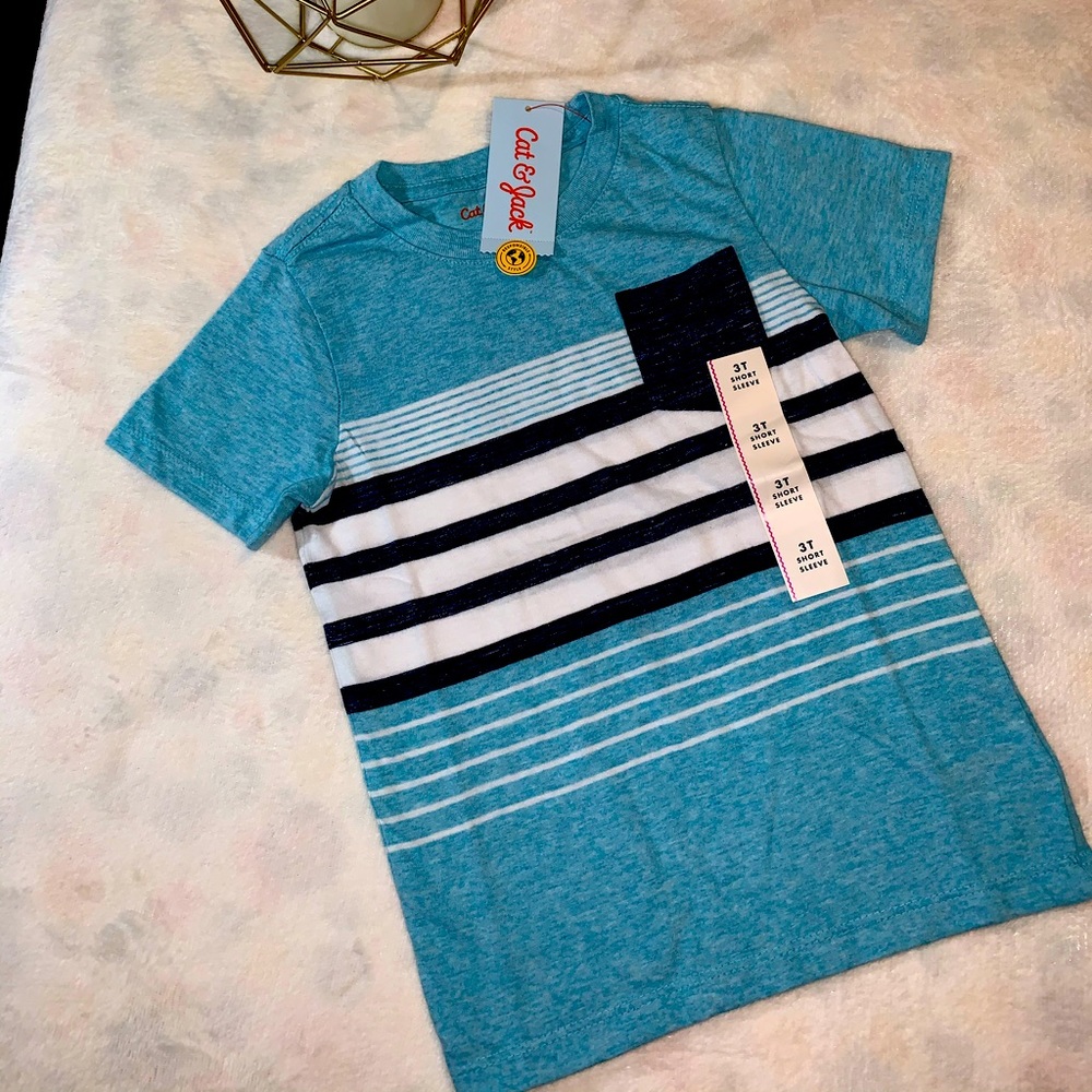 Toddler Boys’Striped pocket short-sleeve